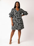 'Duara' Stacked Ruffle Sleeve Dress