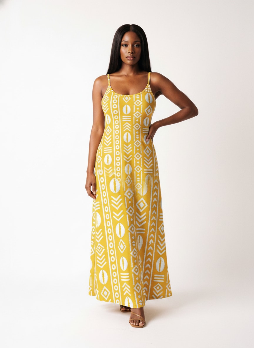 'Oshun Dhahabu' Maxi Dress