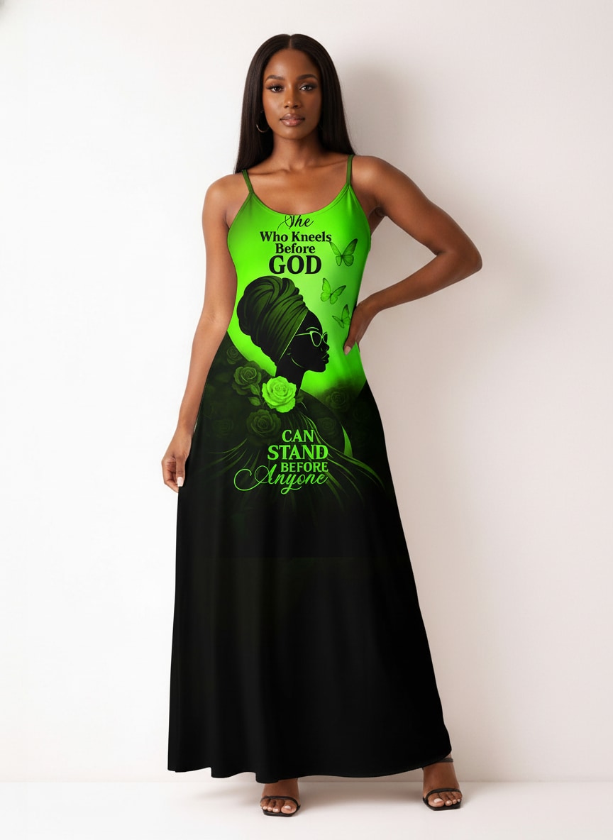 'Selah' Green Maxi Dress