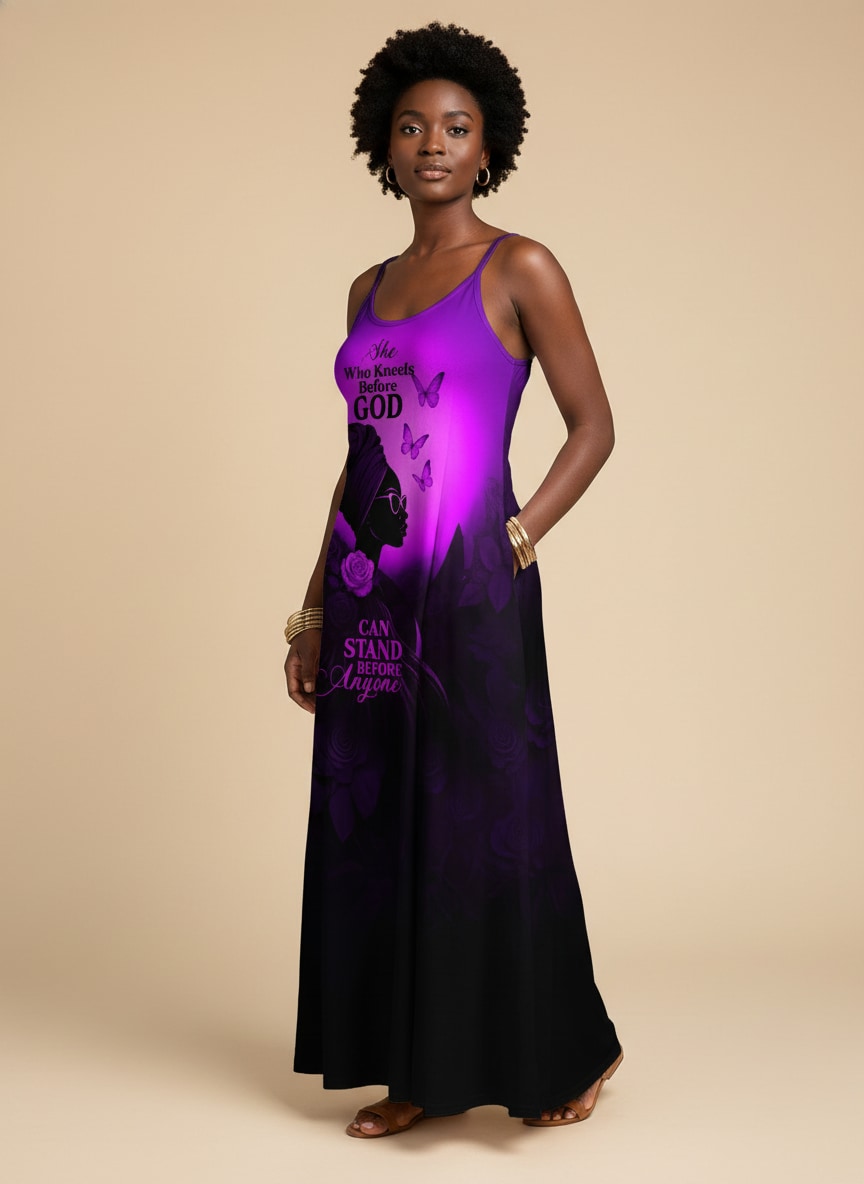'Selah' Purple Maxi Dress