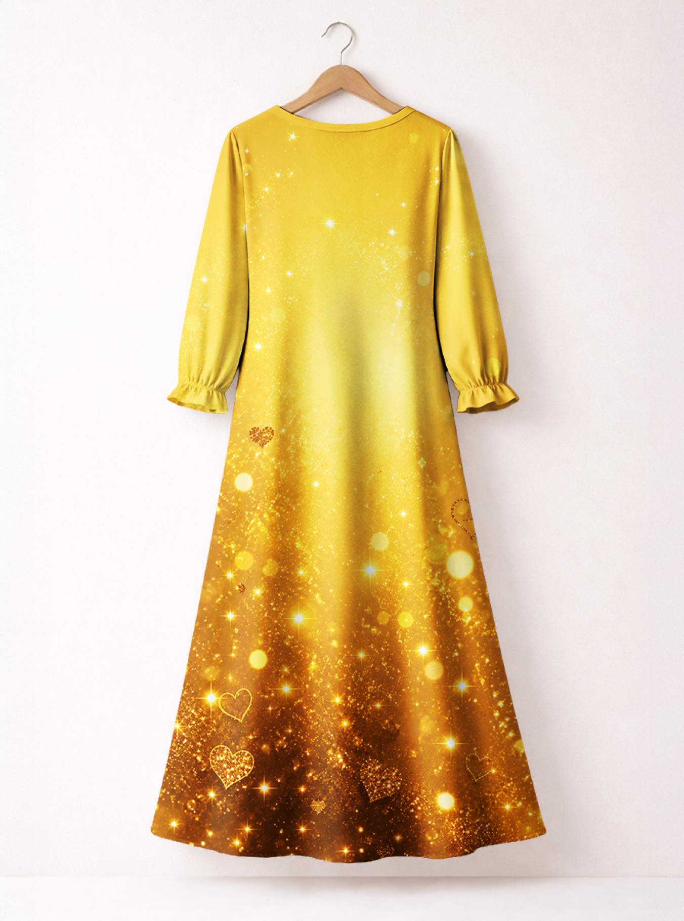'September Best Life' Long Sleeve Maxi Dress