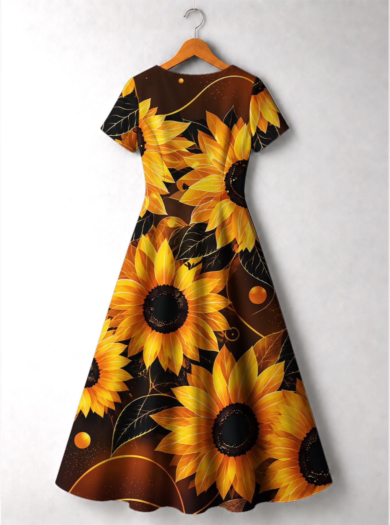 'September Born Queen' Short Sleeve Maxi Dress