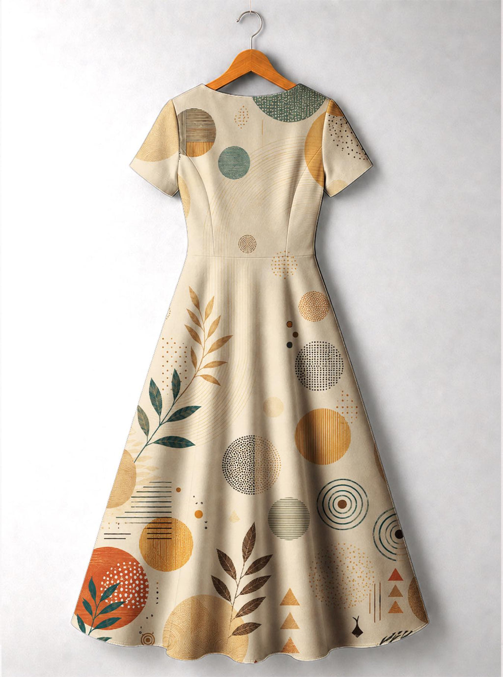 'September Queen' Short Sleeve Maxi Dress