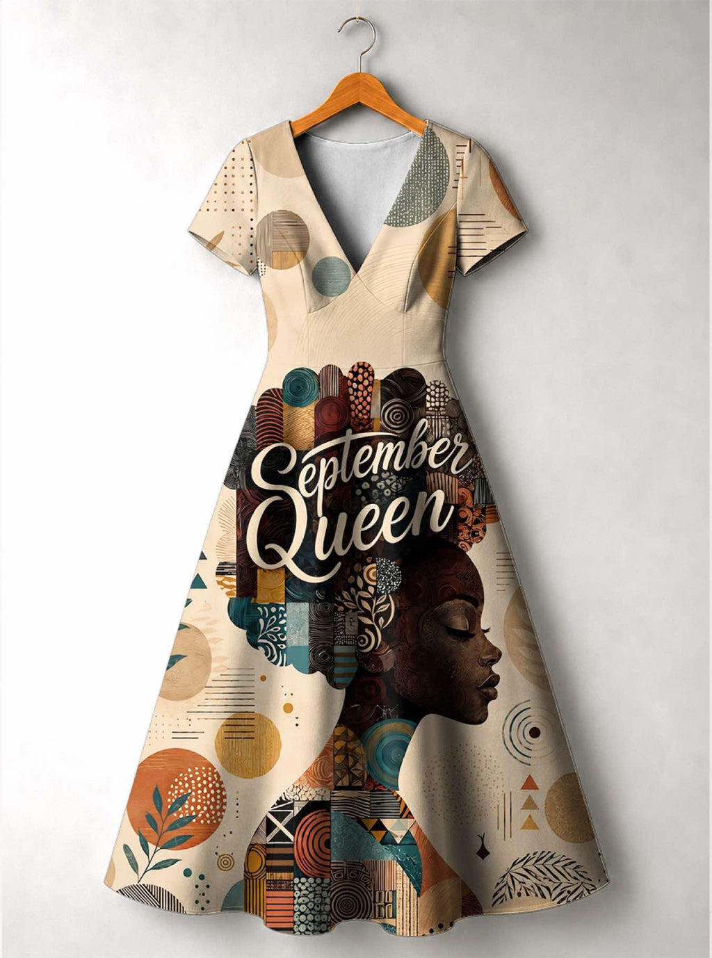 'September Queen' Short Sleeve Maxi Dress
