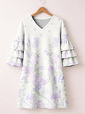 'Urujuani' Stacked Ruffle Sleeve Dress