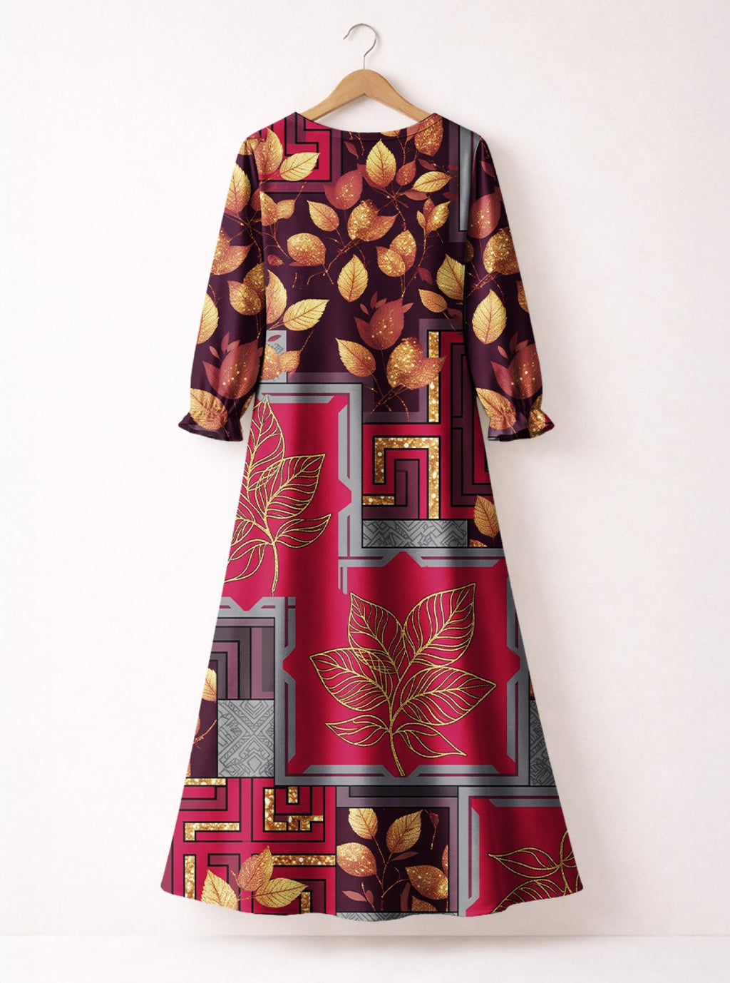 'Vuli' Long Sleeve Maxi Dress