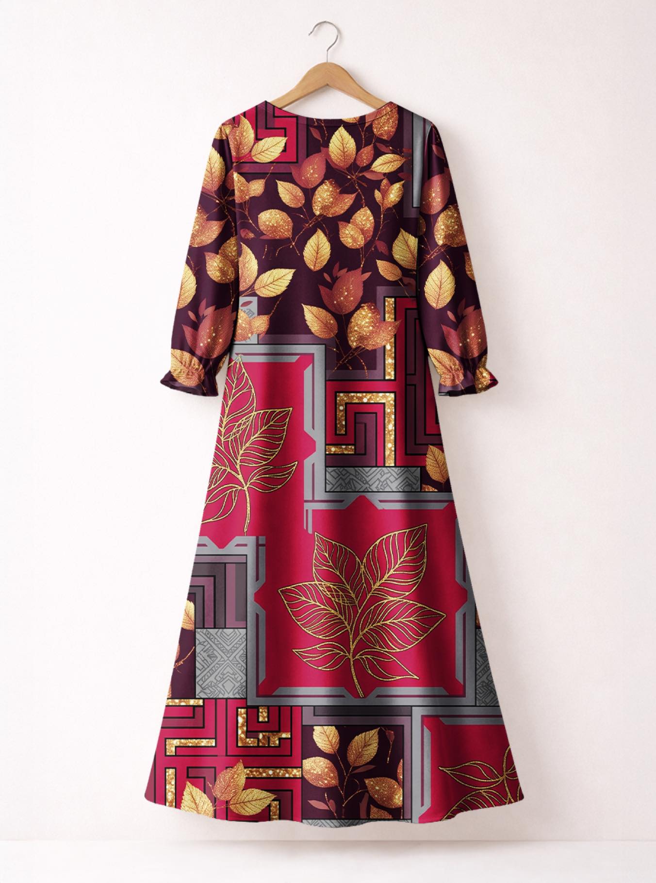 'Vuli' Long Sleeve Maxi Dress
