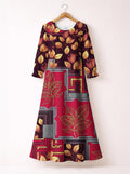 'Vuli' Long Sleeve Maxi Dress