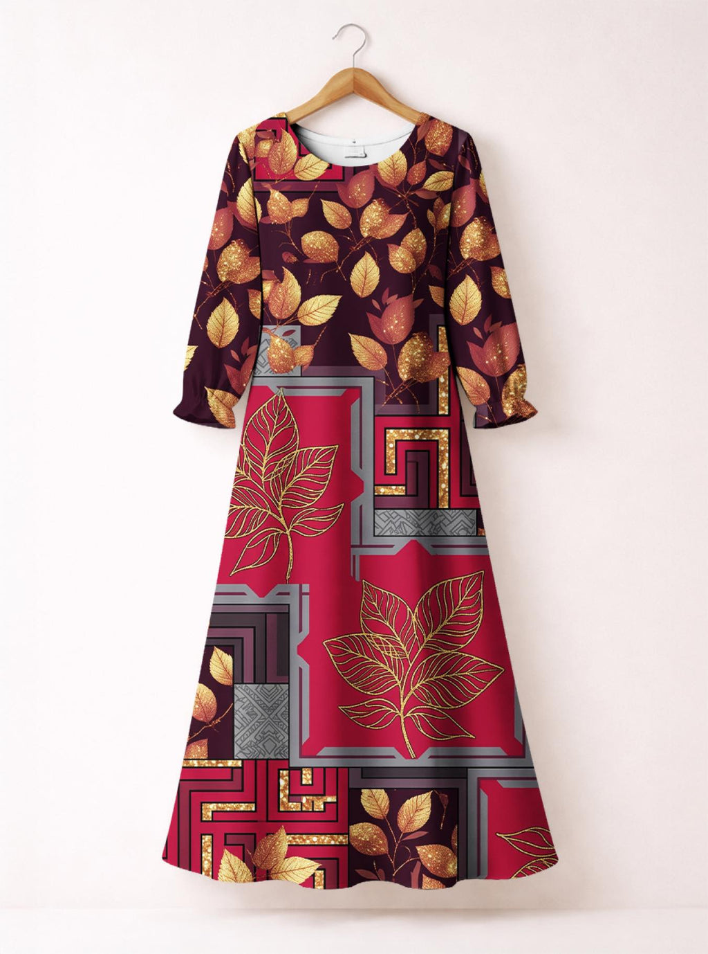 'Vuli' Long Sleeve Maxi Dress