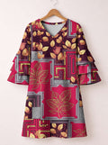 'Vuli' Stacked Ruffle Sleeve Dress