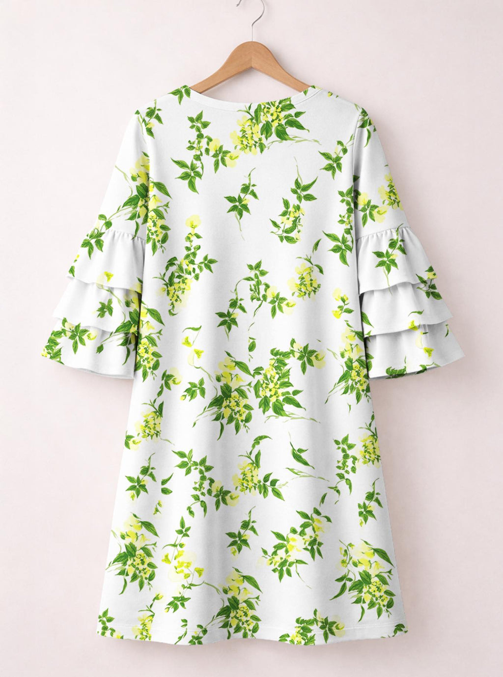 'Yasmini' Stacked Ruffle Sleeve Dress