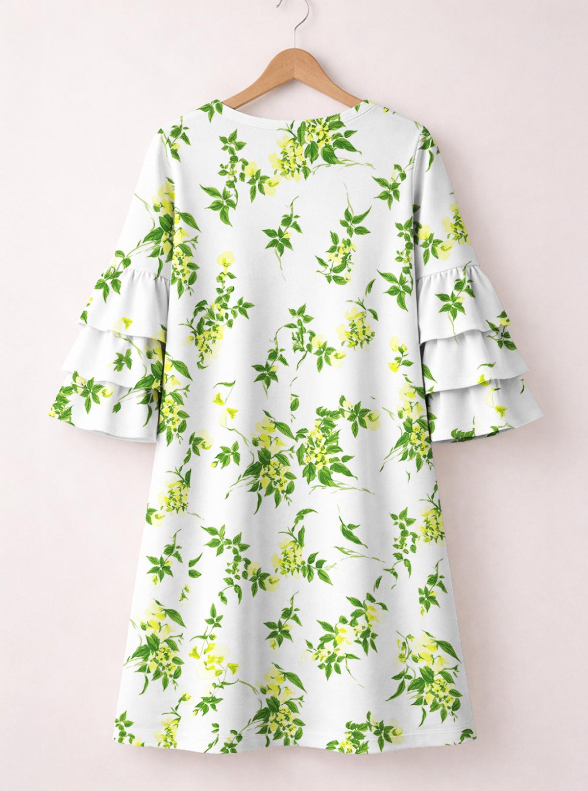 'Yasmini' Stacked Ruffle Sleeve Dress